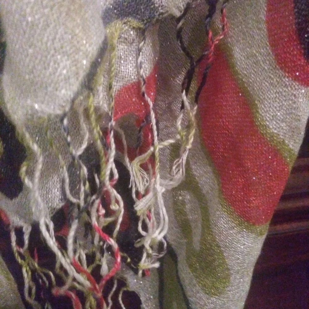 Fun Sparkly Art Deco Scarf, Approx. 72